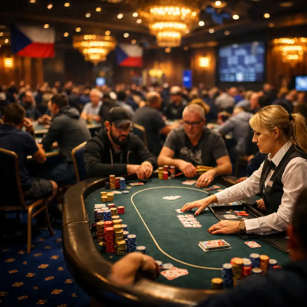 Živý pokerový turnaj v českém kasinu